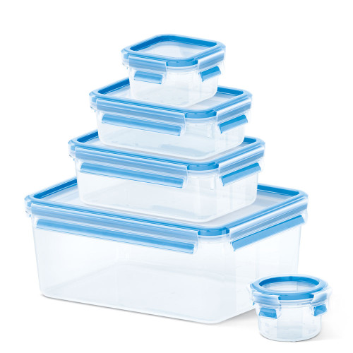 Набір із 5 контейнерів для зберігання продуктів EMSA Clip & Close 0,15 / 0,2 / 0,55 / 1,0 / 3,7 л