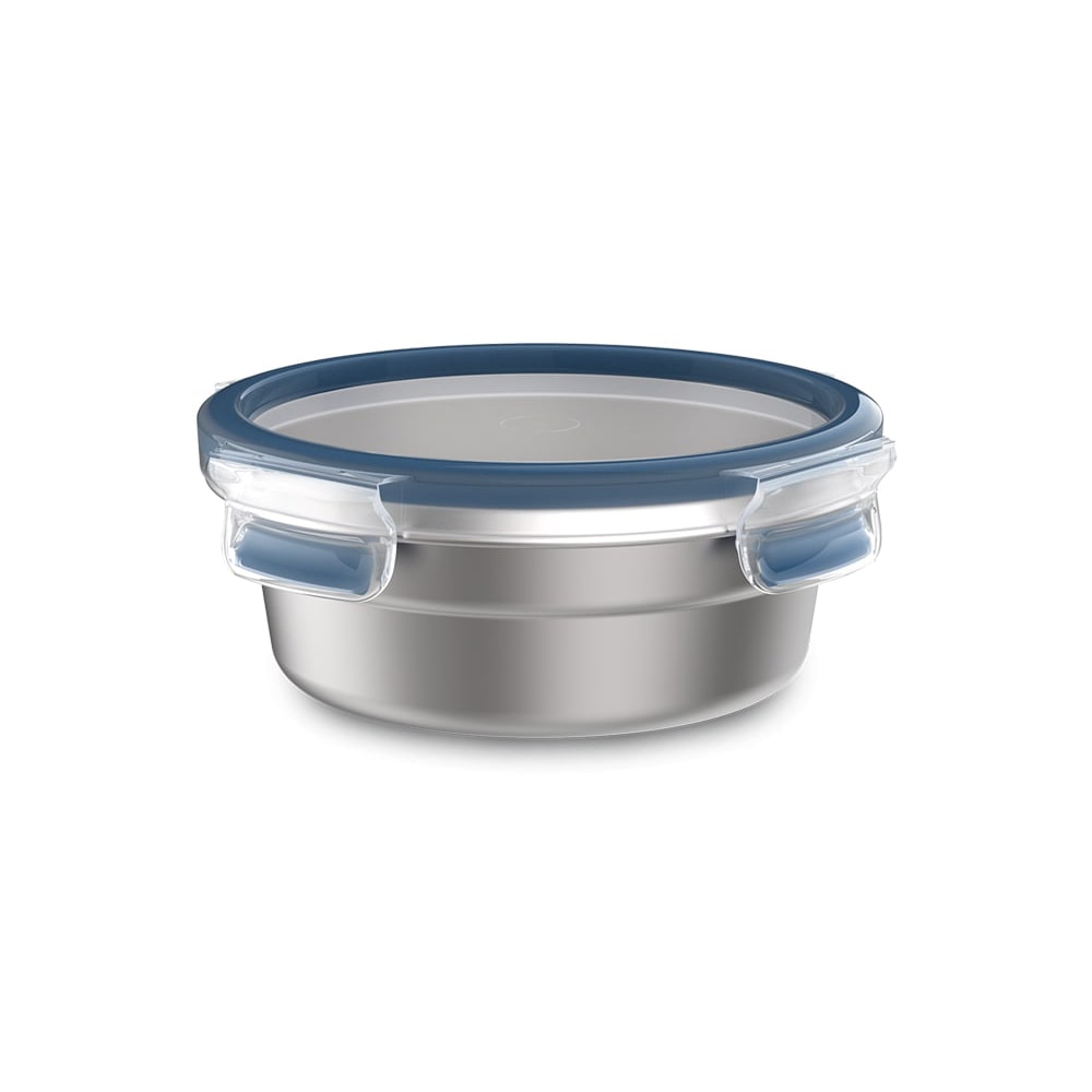 Круглый контейнер для хранения продуктов EMSA Clip & Close Stainless Steel