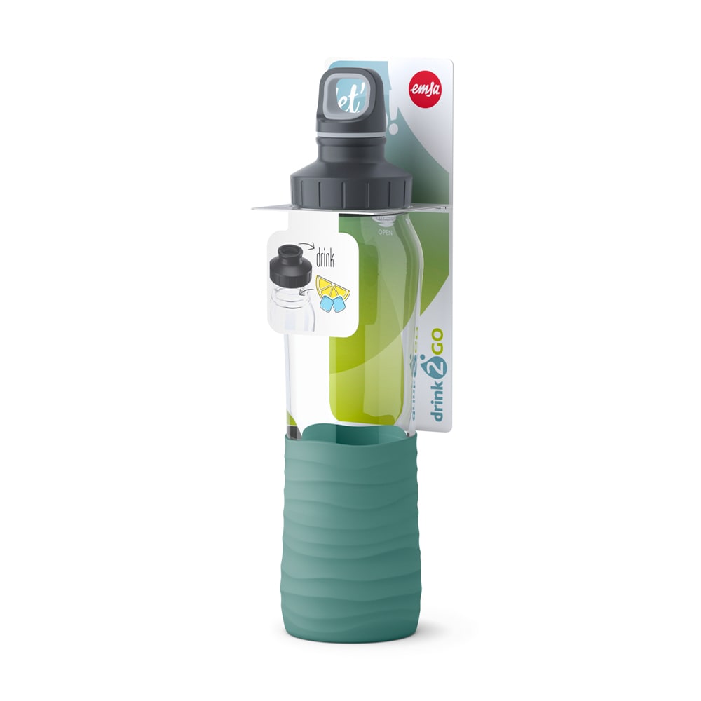 Скляна пляшка для води EMSA Drink2Go Glass - 48