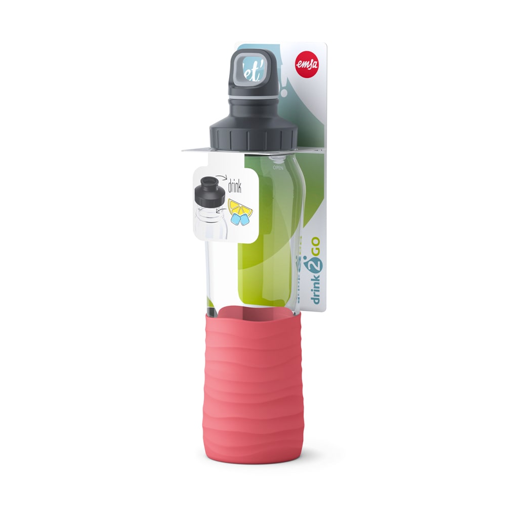 Скляна пляшка для води EMSA Drink2Go Glass - 42