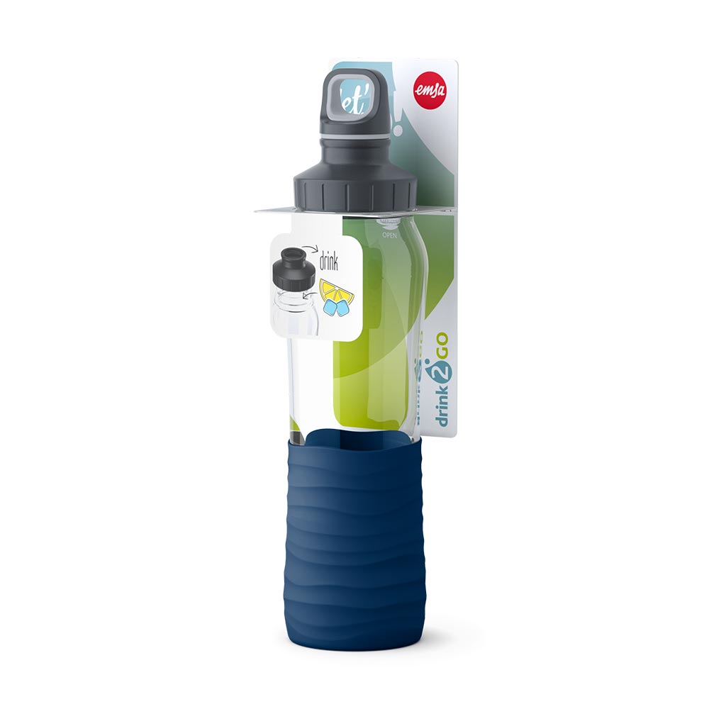 Скляна пляшка для води EMSA Drink2Go Glass - 12