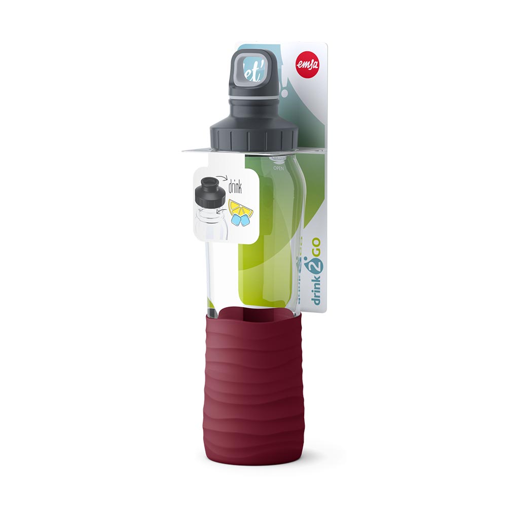 Скляна пляшка для води EMSA Drink2Go Glass - 18